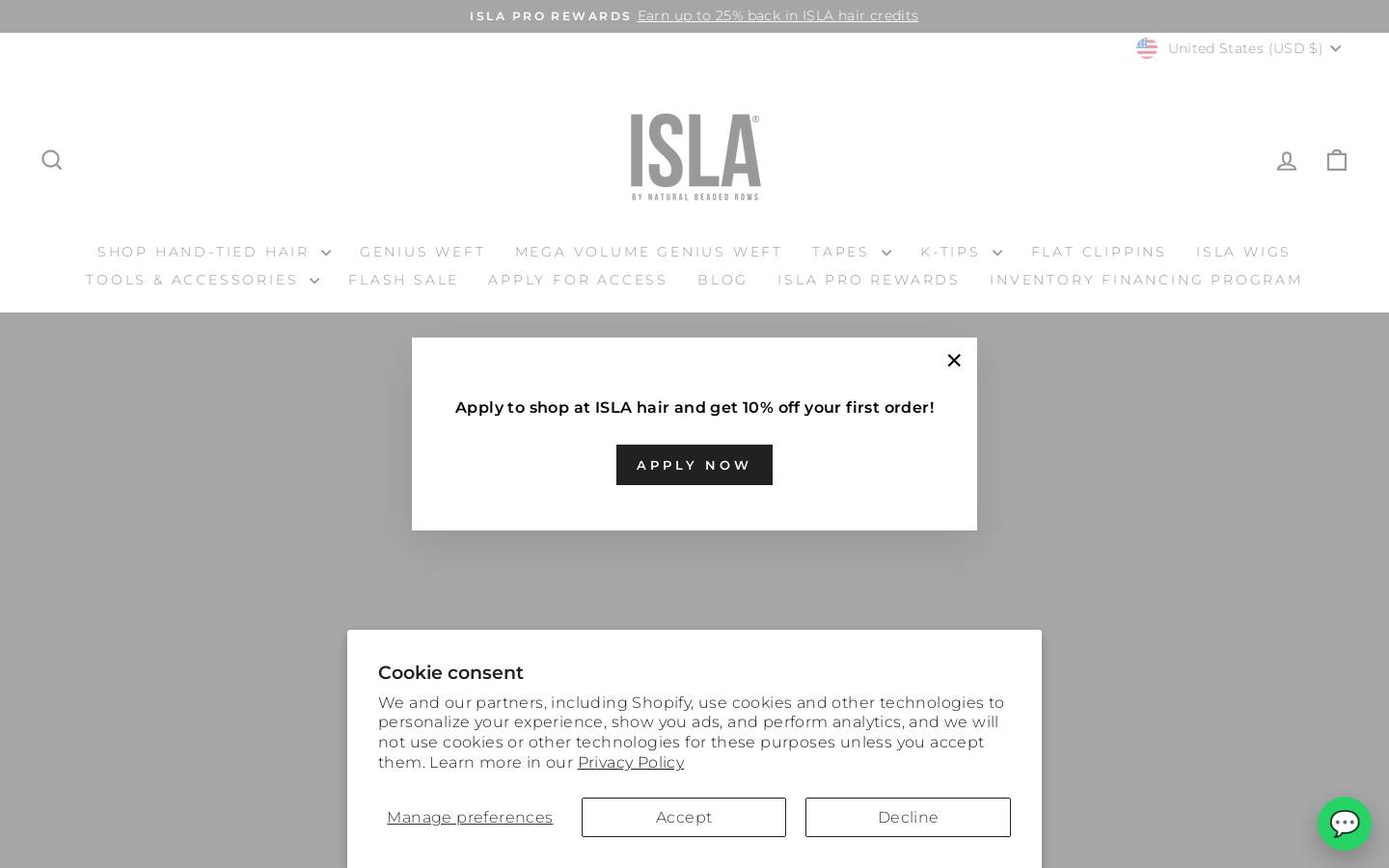 islahair.com homepage screenshot