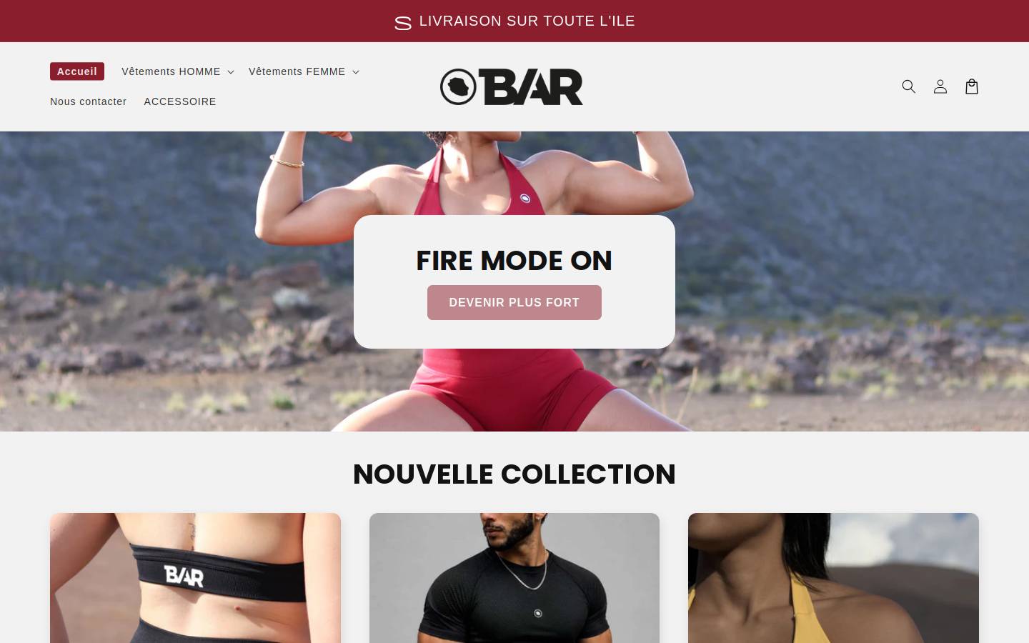 islandbarstore.com homepage screenshot