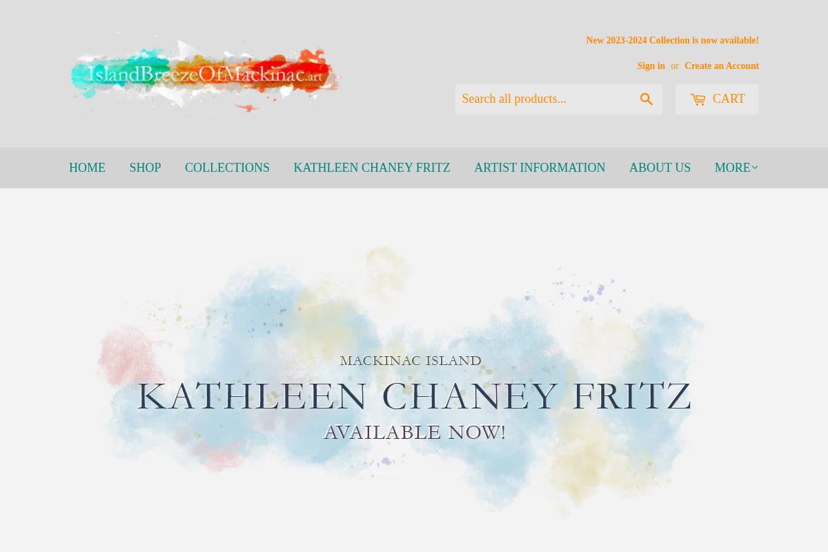 islandbreezeofmackinac.art homepage screenshot