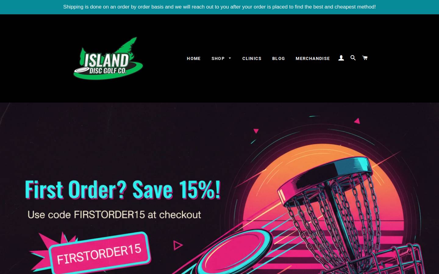 islanddiscgolf.ca homepage screenshot
