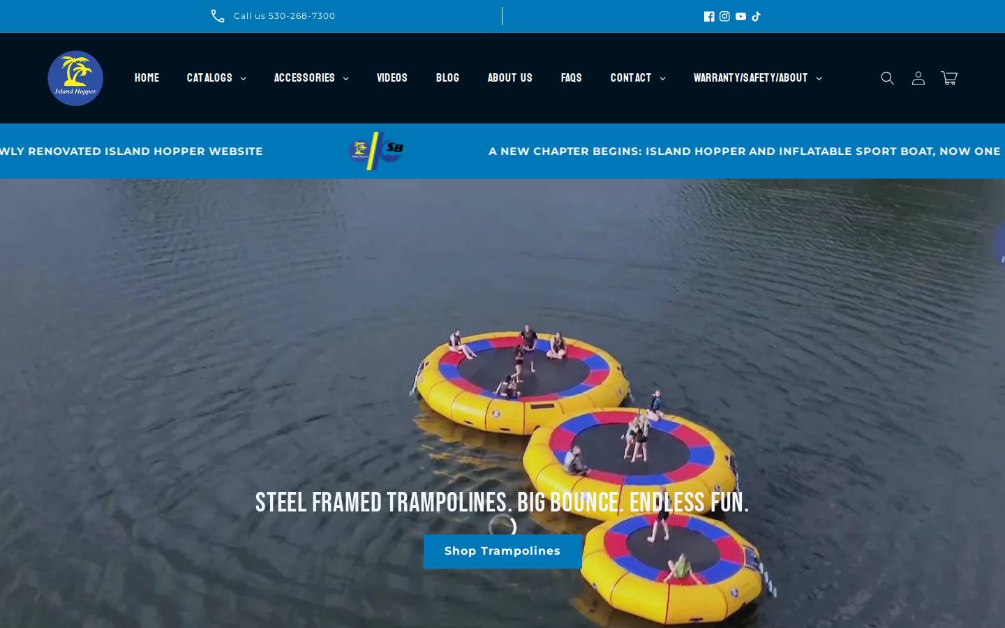 islandhopperproducts.com homepage screenshot