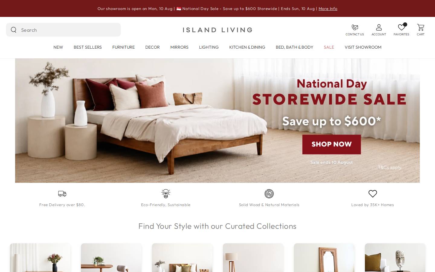 islandliving.sg homepage screenshot