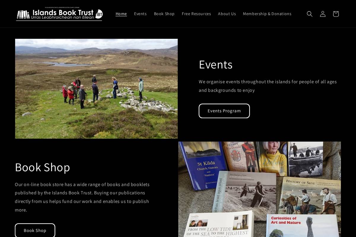 islandsbooktrust.org homepage screenshot