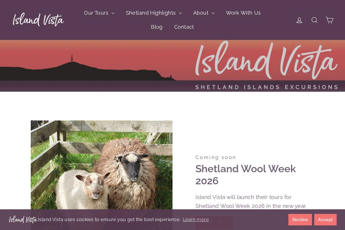 islandvista.co.uk homepage screenshot