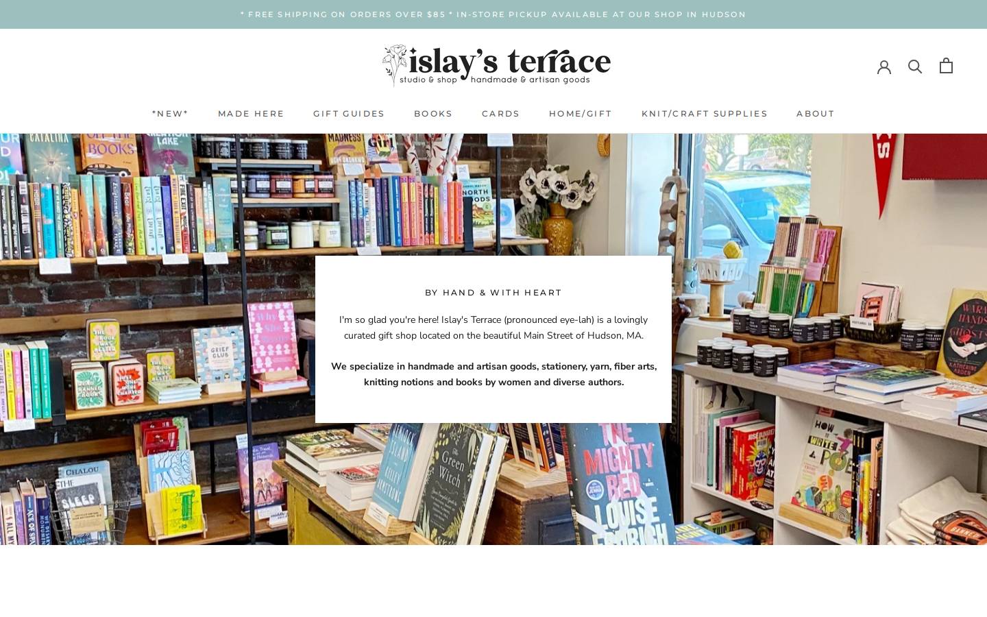 islaysterrace.com homepage screenshot