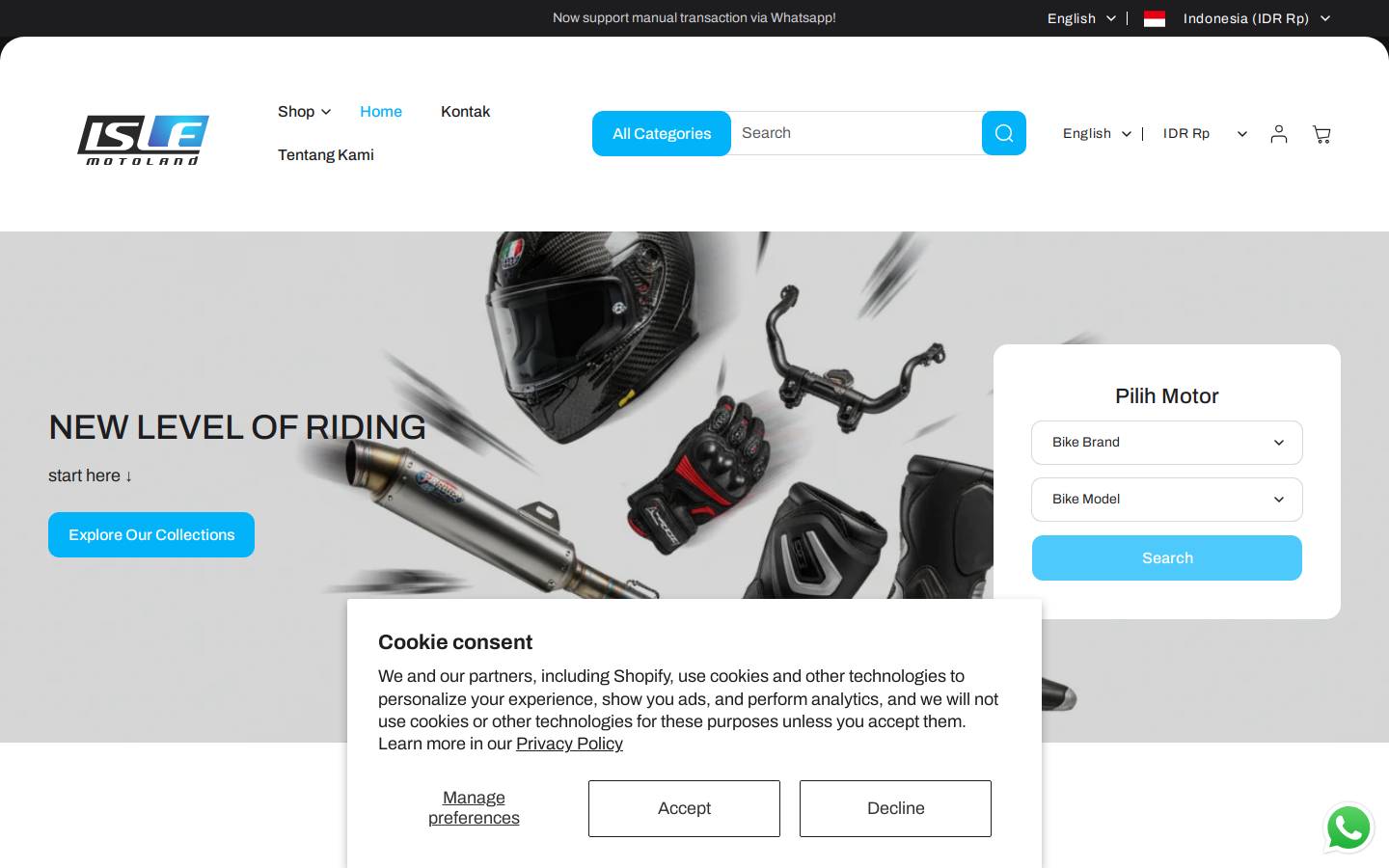 isle-motoland.com homepage screenshot