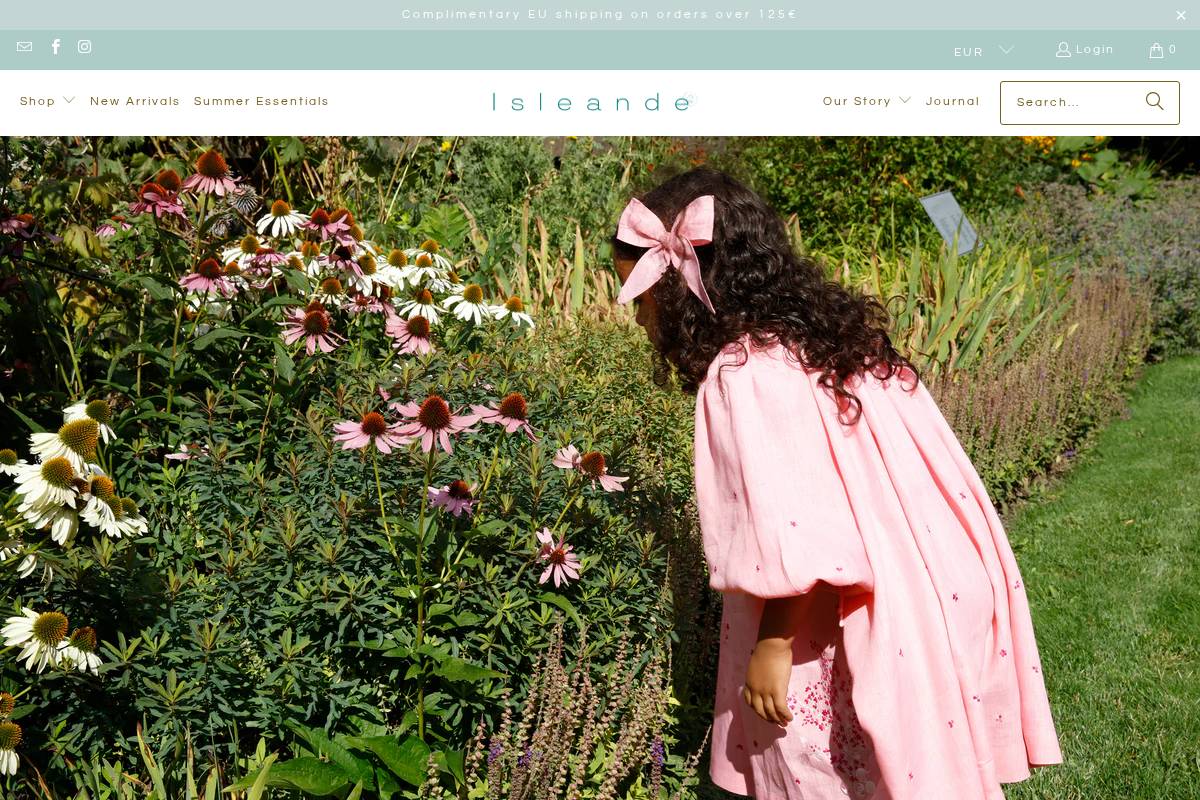 isleande.com homepage screenshot