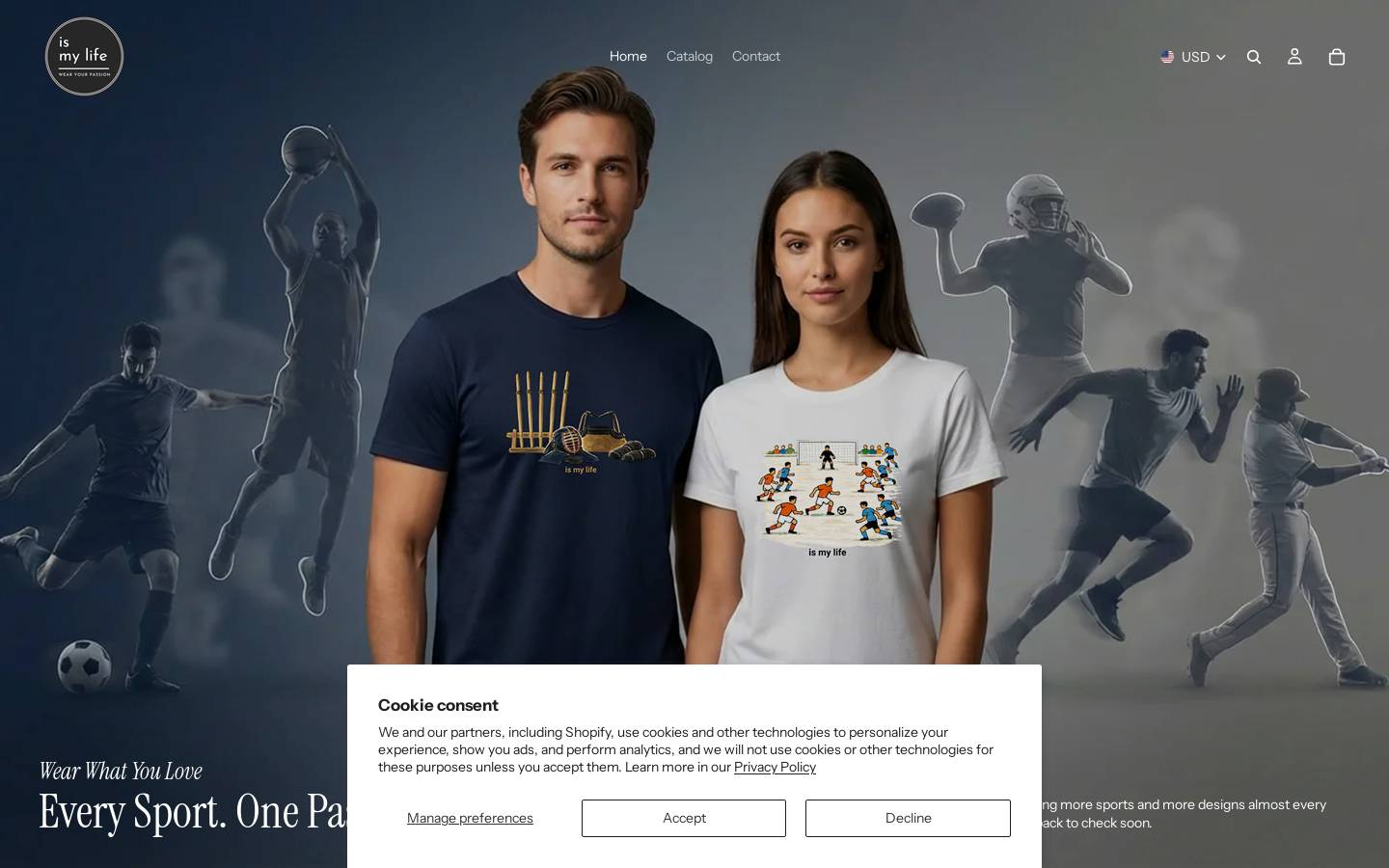 ismylife.shop homepage screenshot