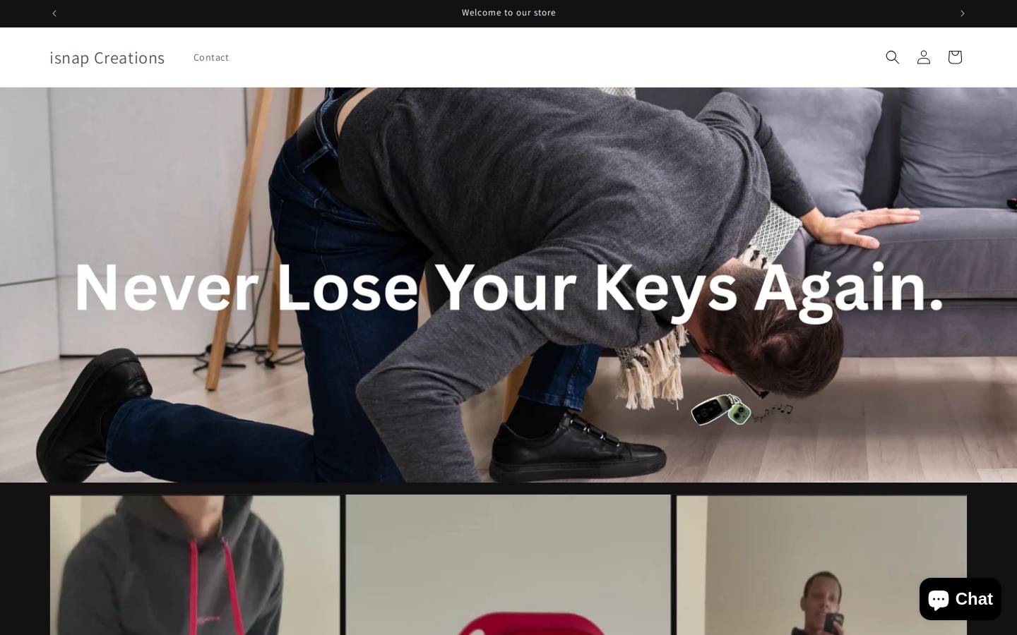 isnapcreations.com homepage screenshot