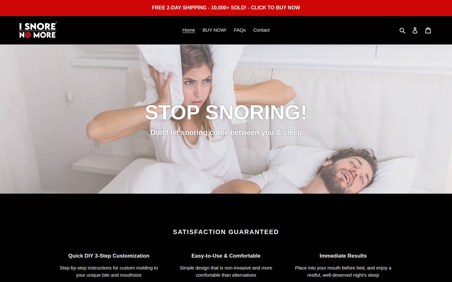 isnorenomore.com homepage screenshot