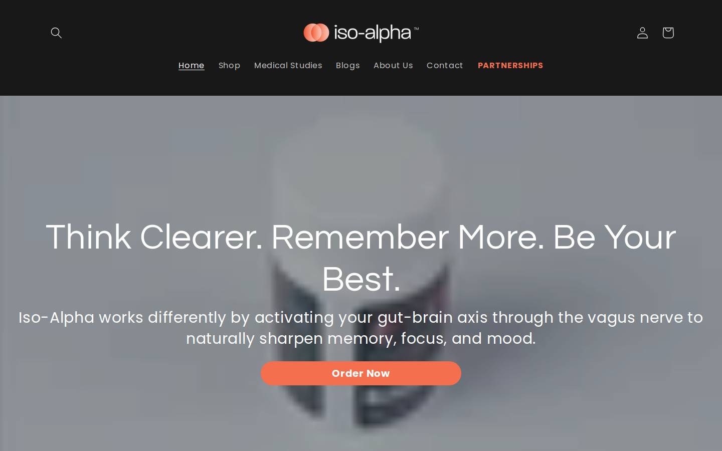 isoalpha.com homepage screenshot