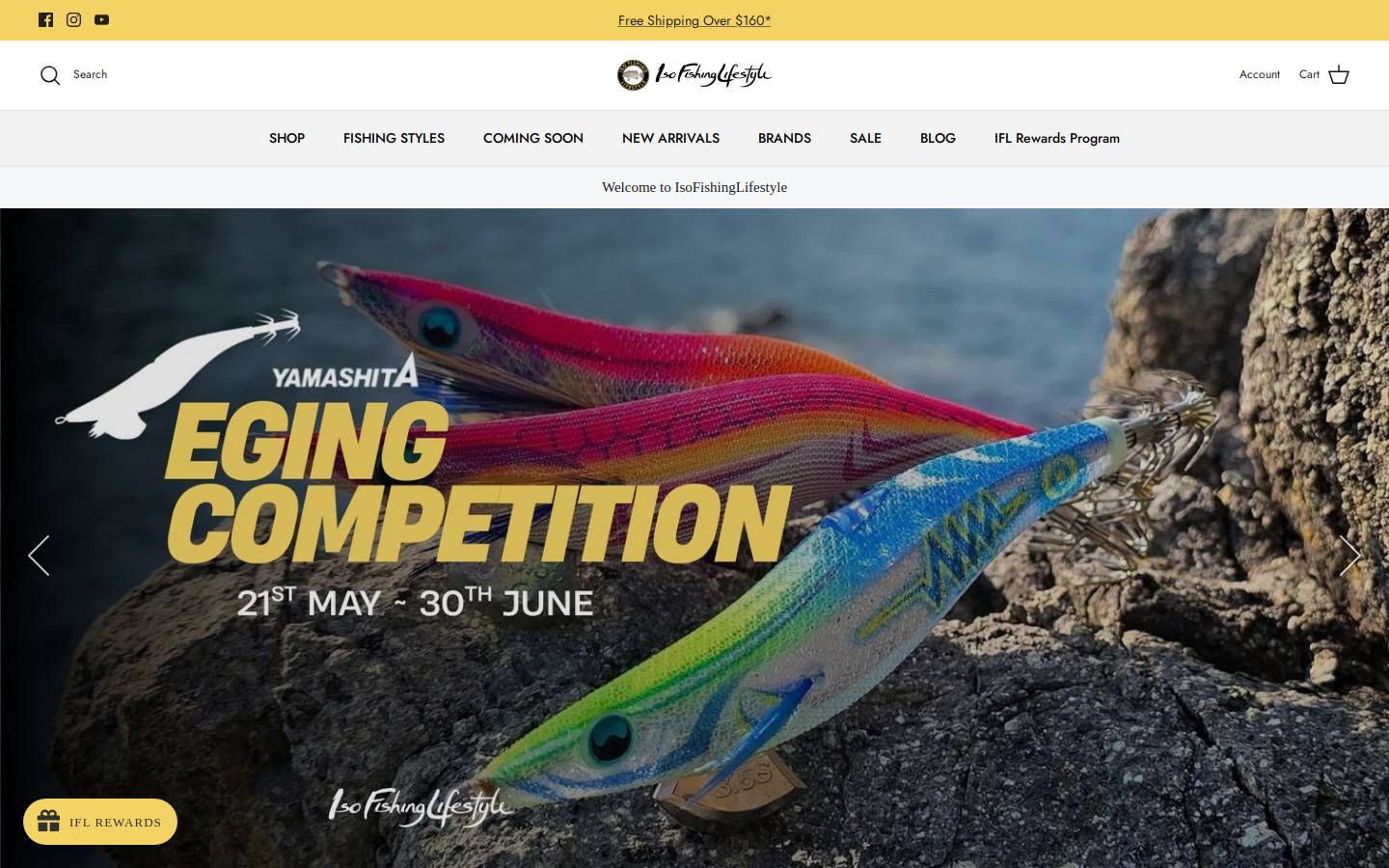 isofishinglifestyle.com.au homepage screenshot