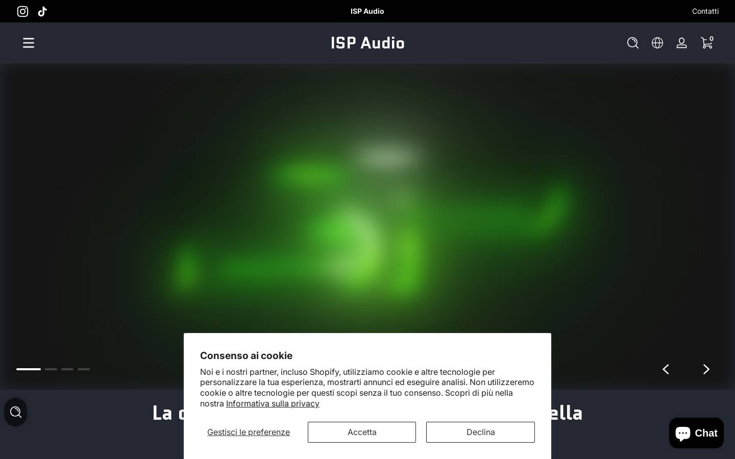 ispaudio.com homepage screenshot
