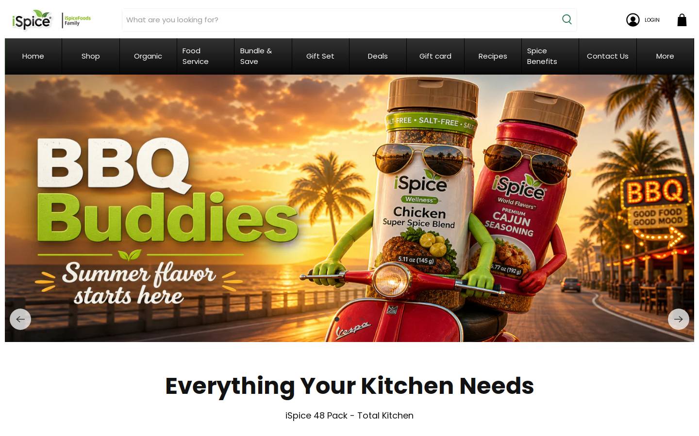 ispiceyou.com homepage screenshot