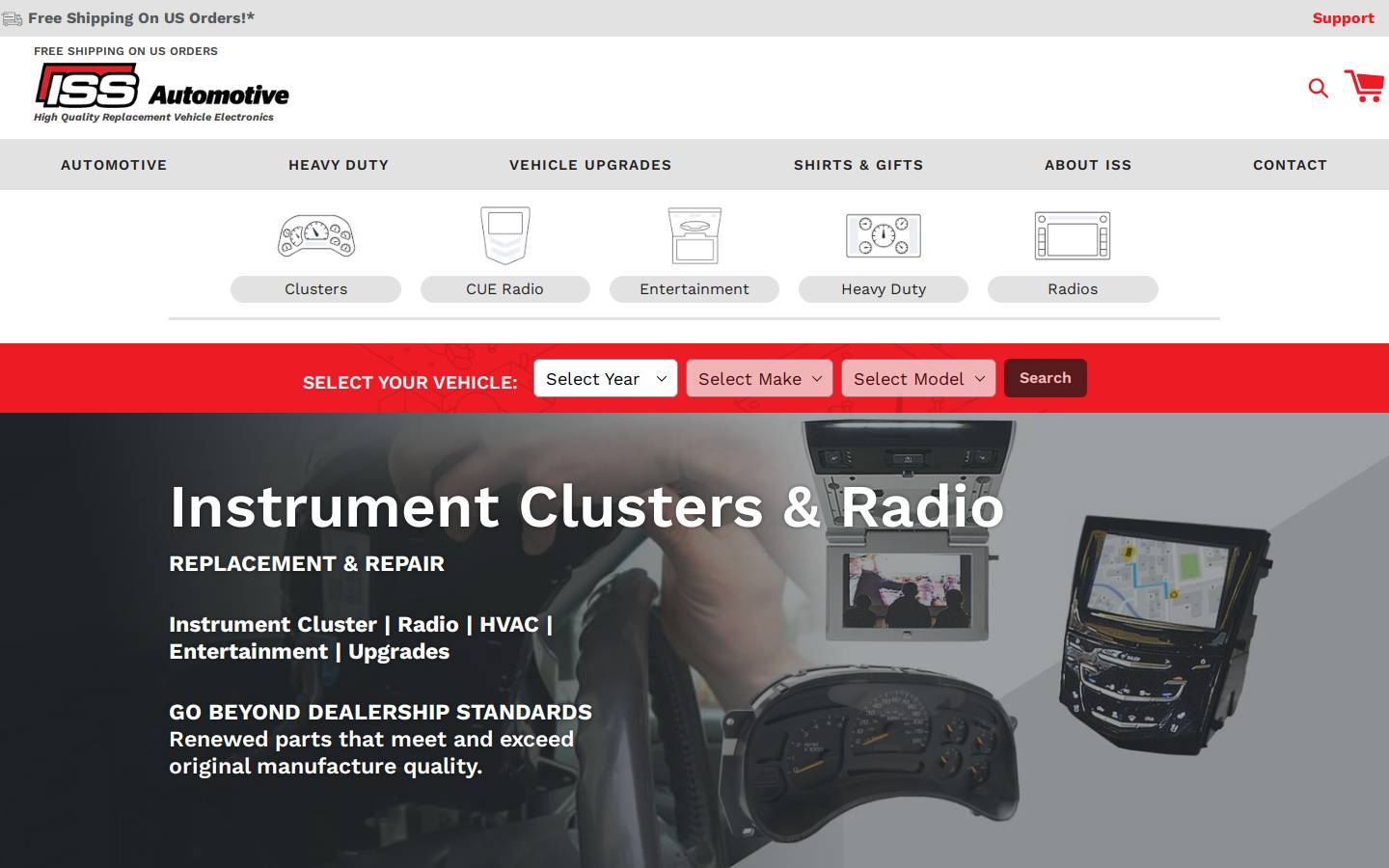 issautomotive.com homepage screenshot