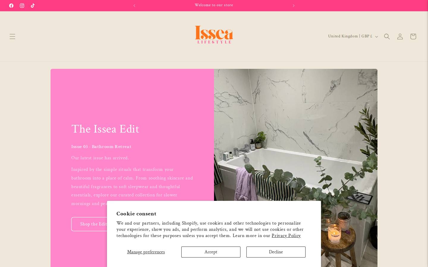 issea.co.uk homepage screenshot