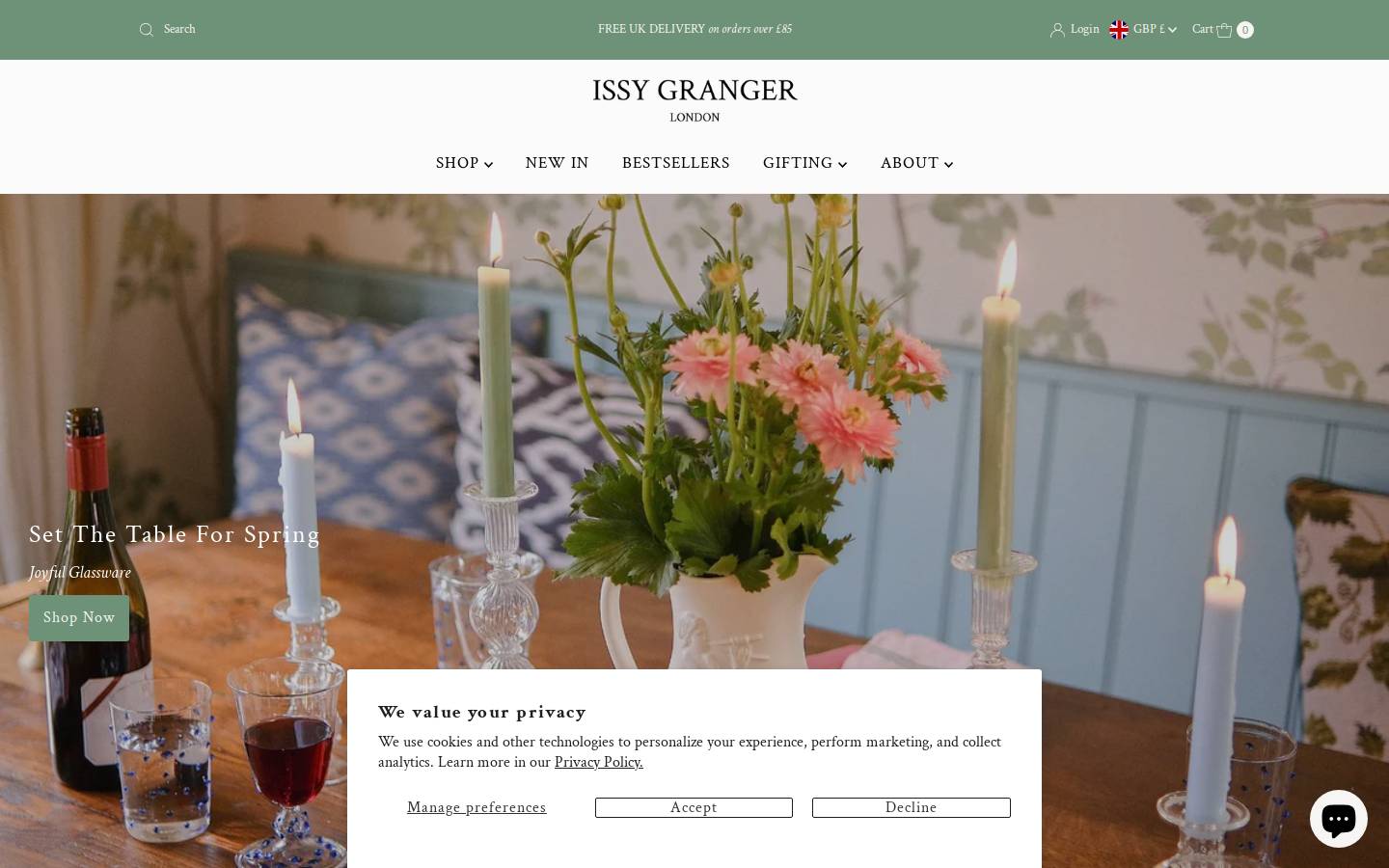 issygranger.com homepage screenshot