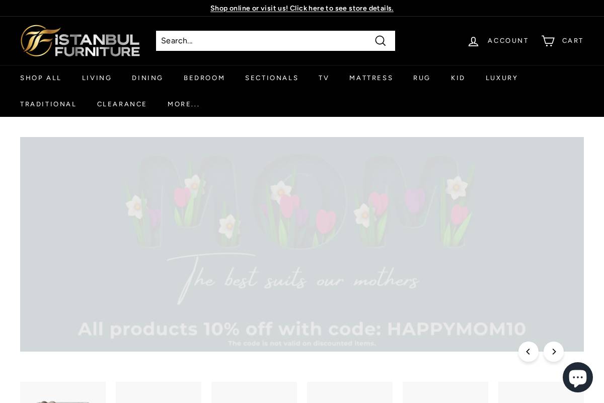 istanbulfurniture.com homepage screenshot
