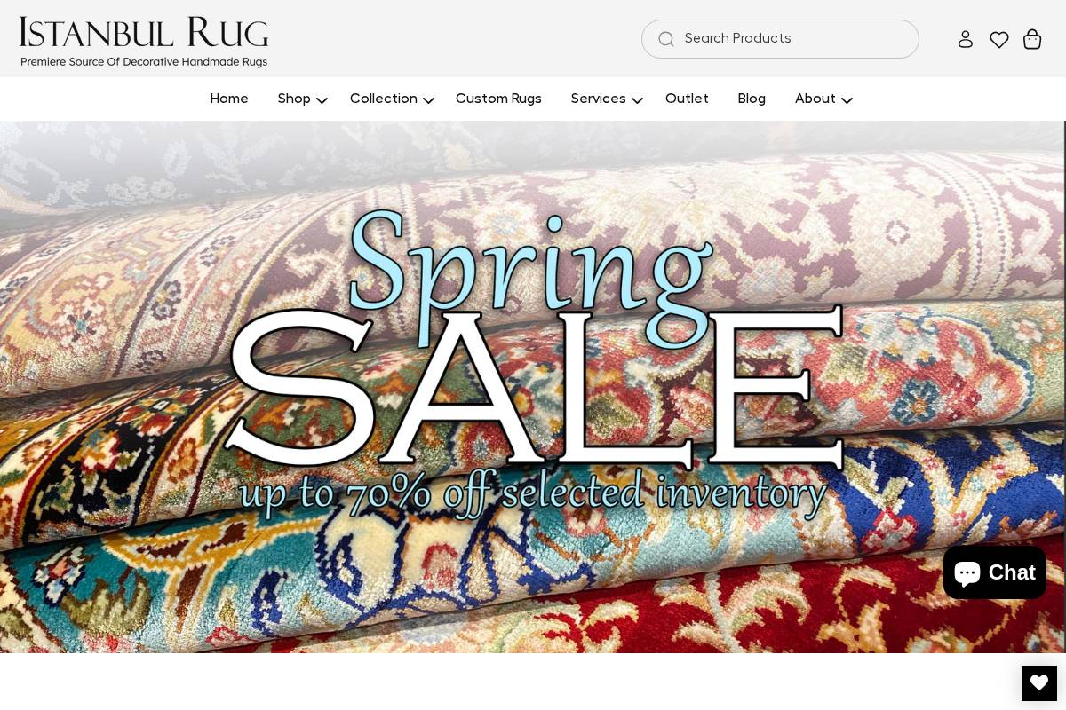 istanbulrug.com homepage screenshot