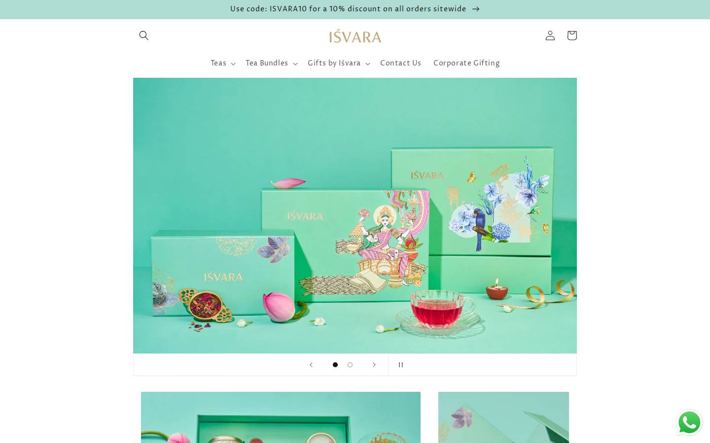isvara.in homepage screenshot