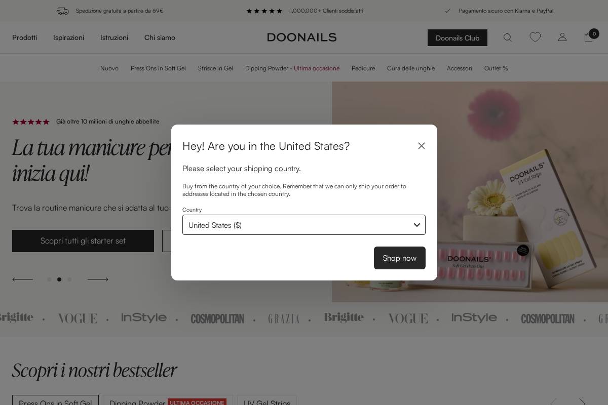 it.doonails.com homepage screenshot