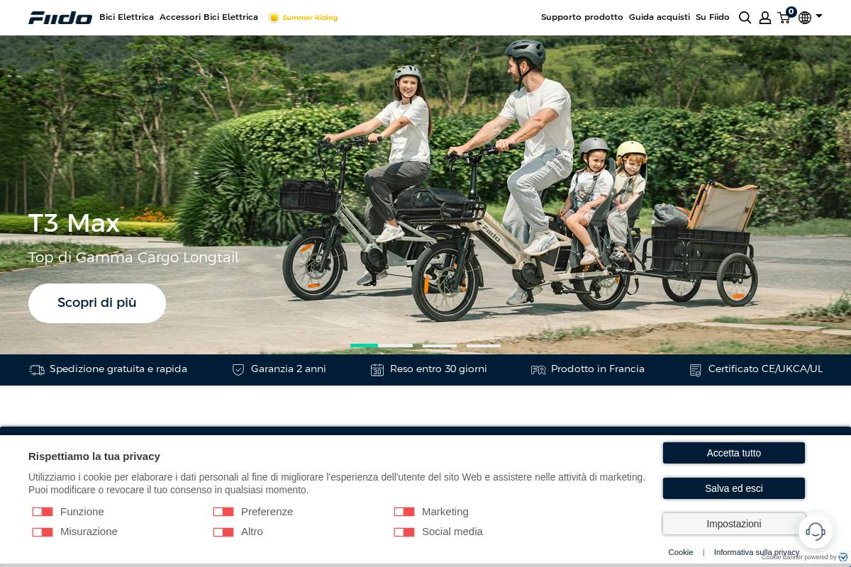 it.fiido.com homepage screenshot