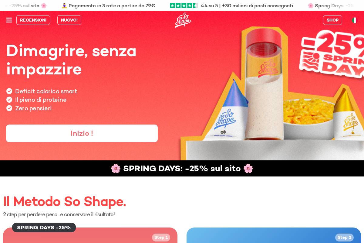 it.soshape.com homepage screenshot