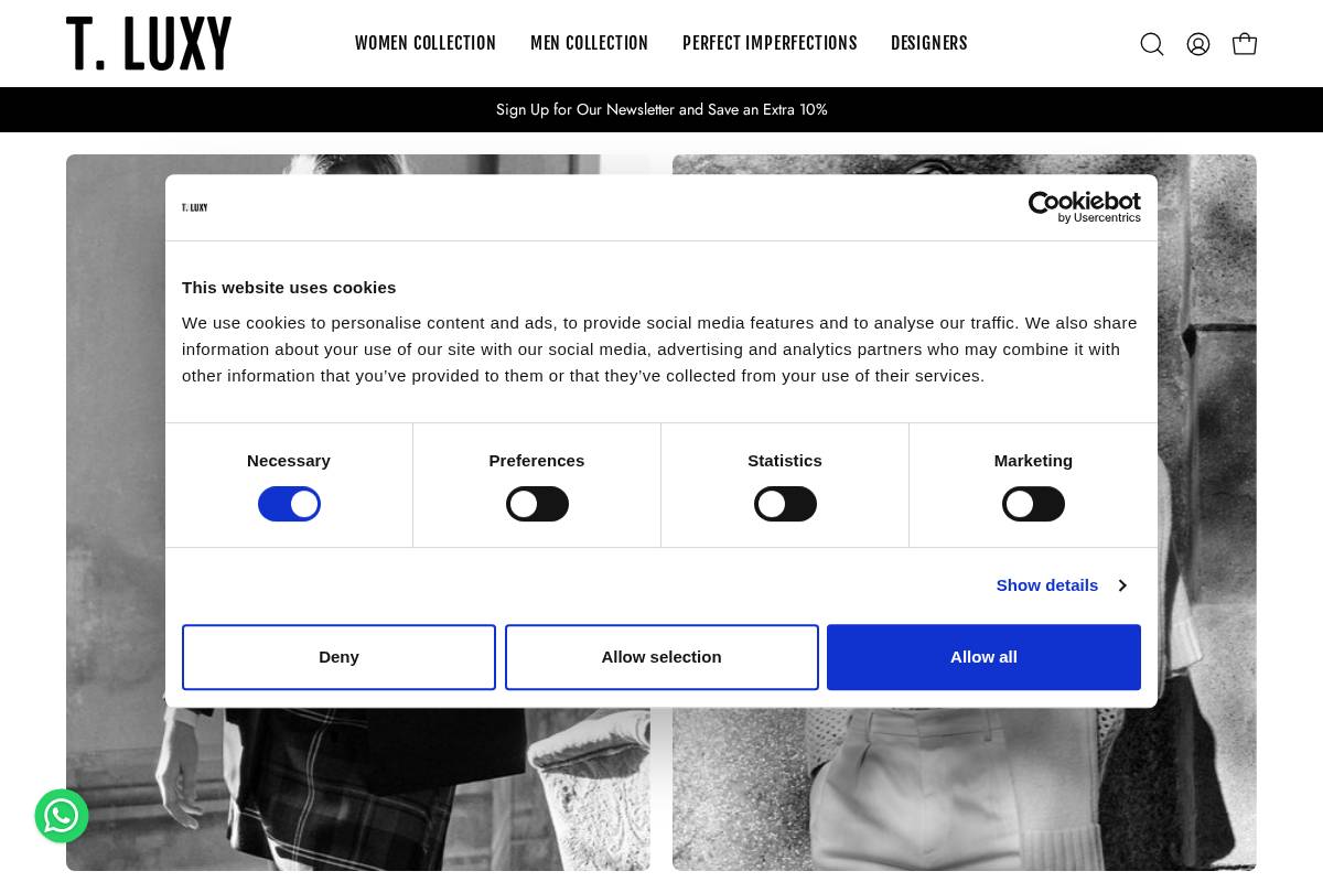T.LUXY homepage screenshot