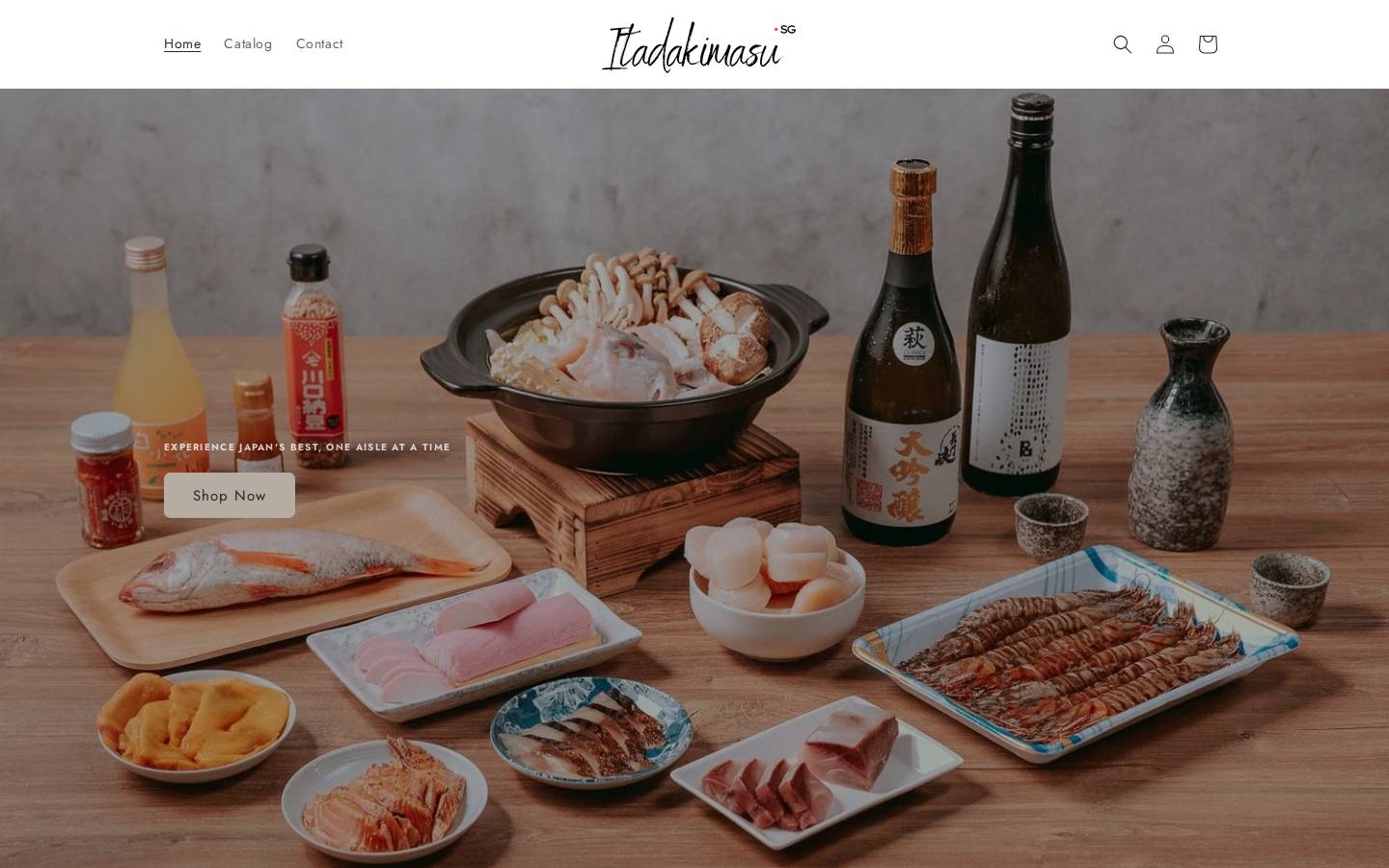 itadakimasu.sg homepage screenshot