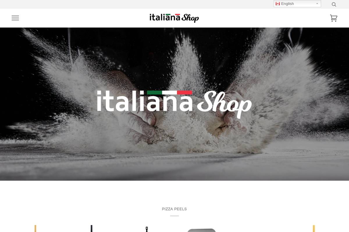 italianashop.ca homepage screenshot