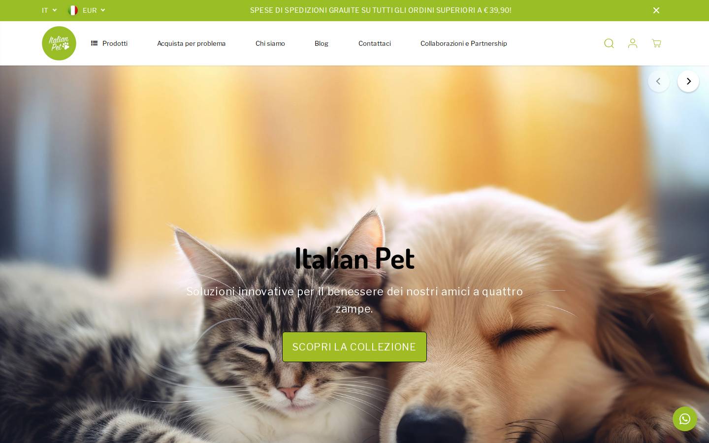 italianpet.com homepage screenshot