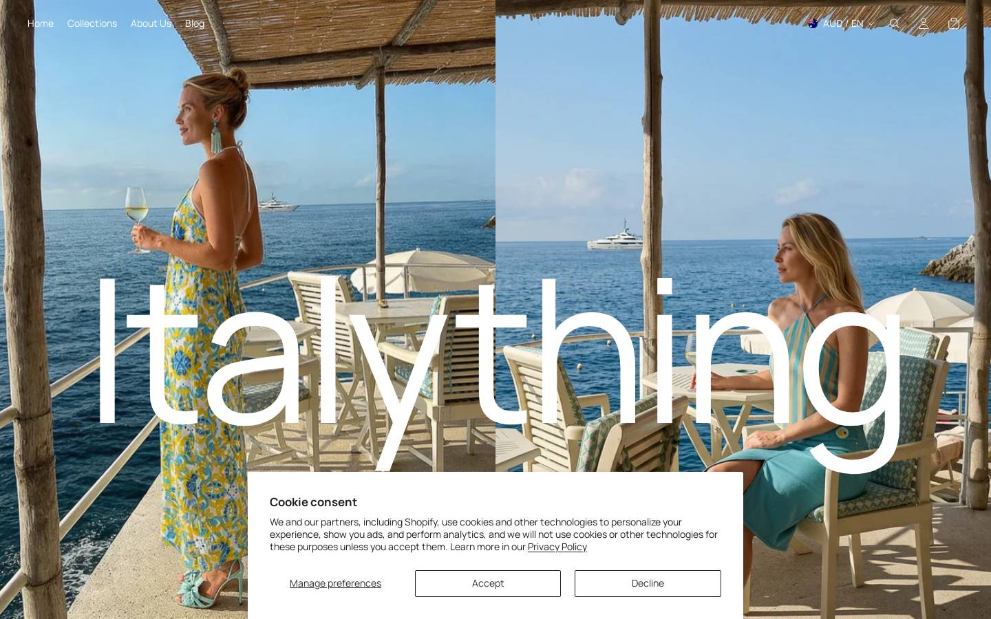italything.com homepage screenshot
