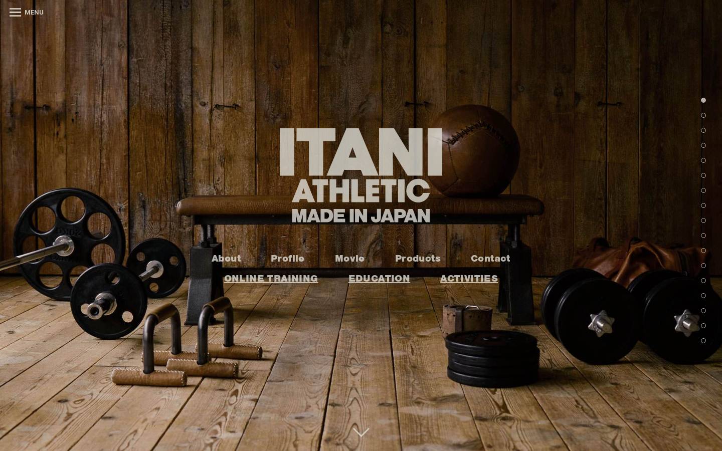 itaniathletic.com homepage screenshot