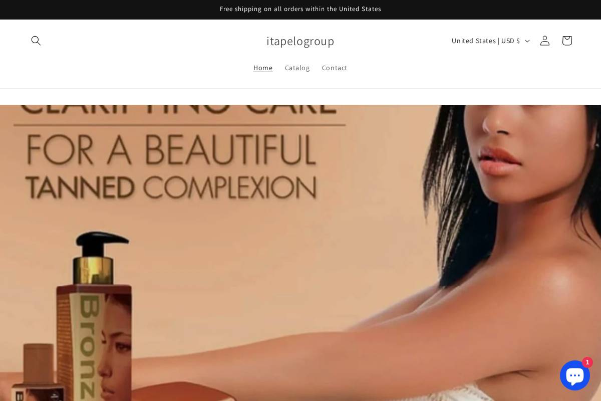 itapelobeautystore.com homepage screenshot