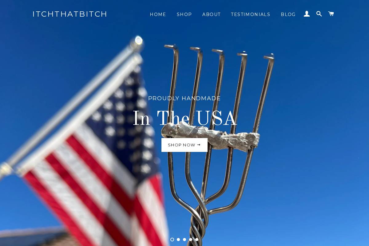 itchthatbitch.com homepage screenshot