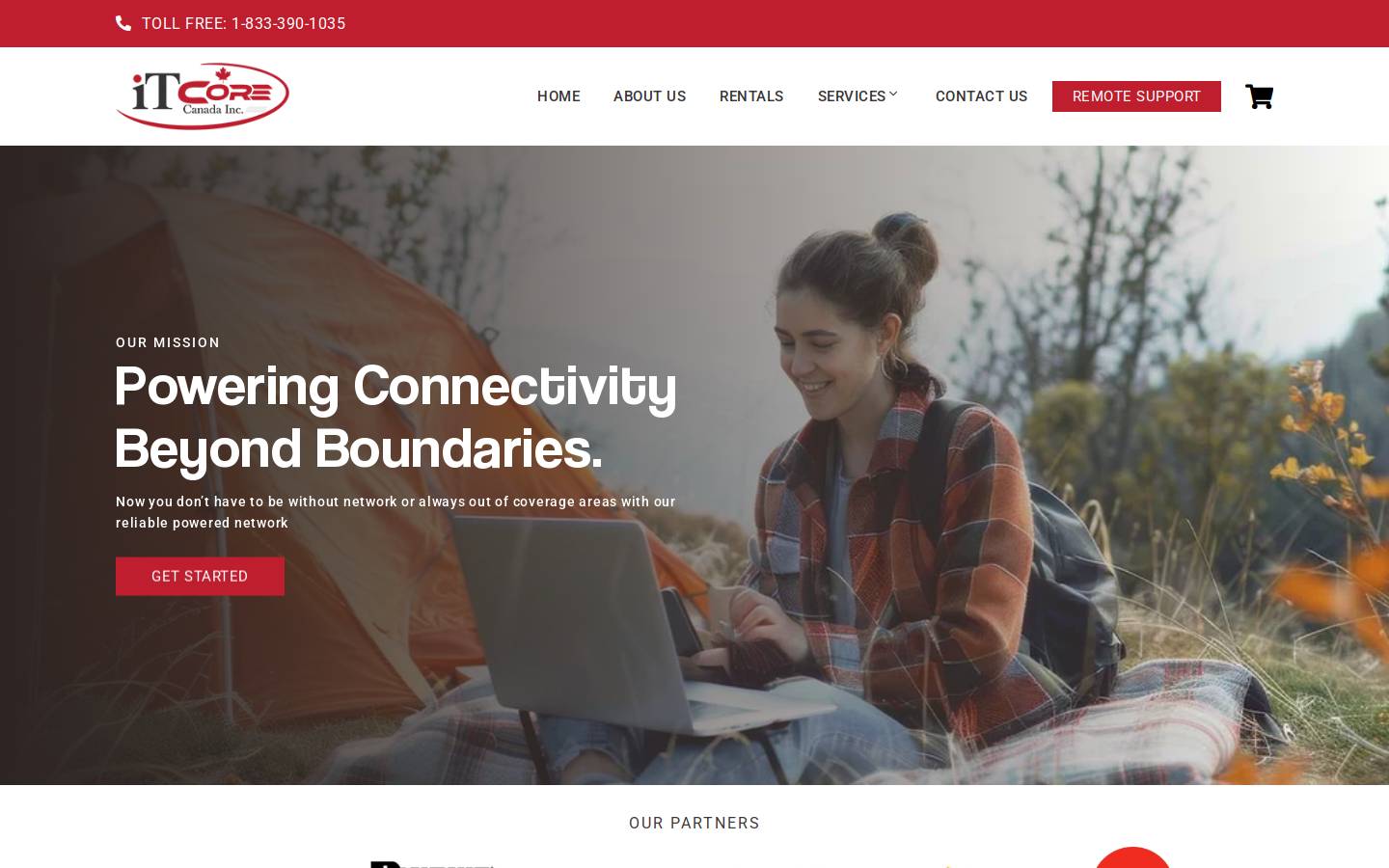 itcore.ca homepage screenshot