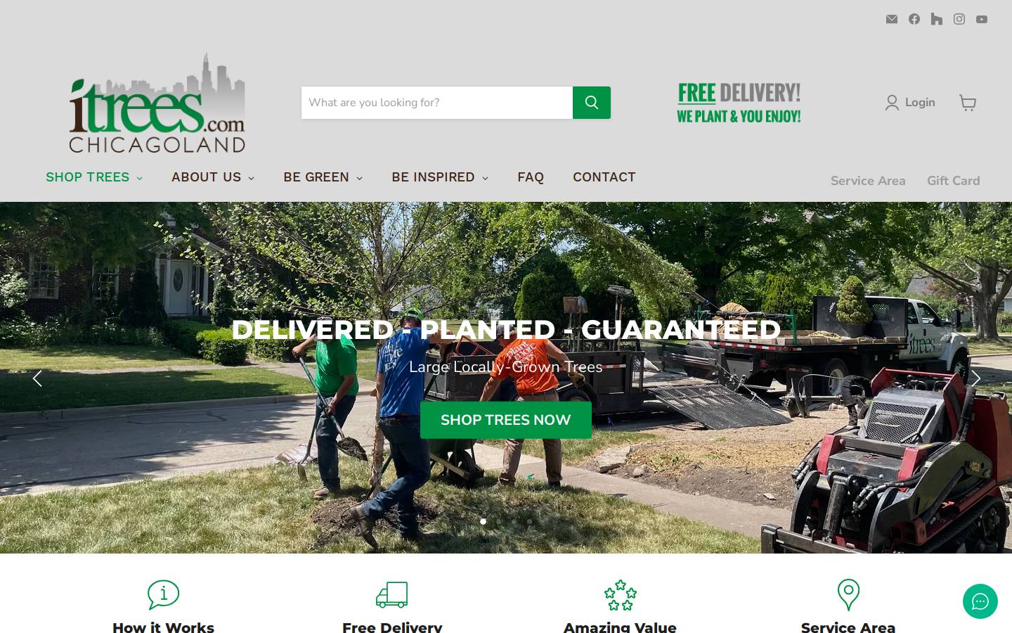itrees.com homepage screenshot