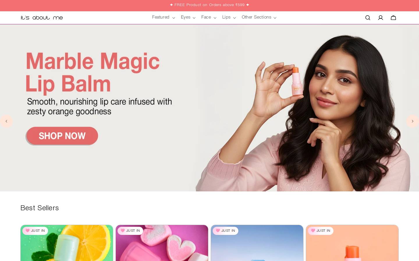 itsaboutmeindia.com homepage screenshot