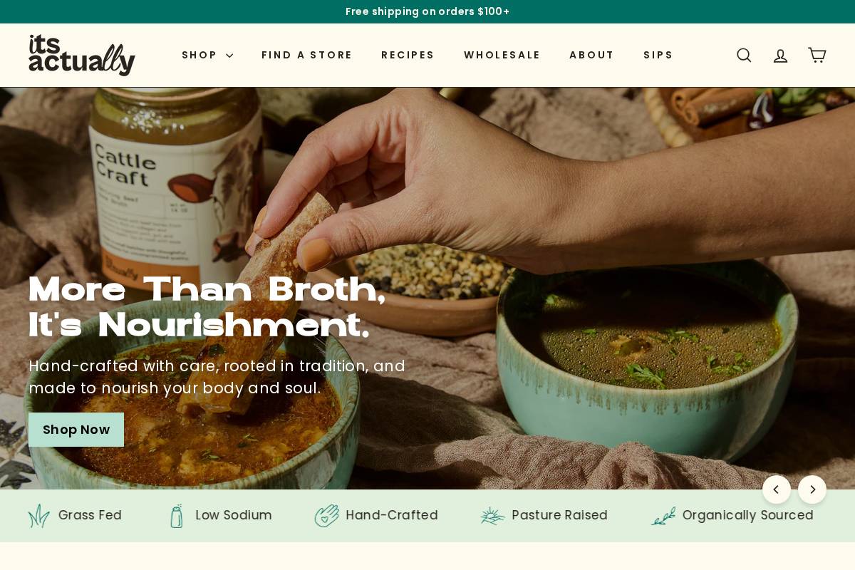 itsactually.co homepage screenshot