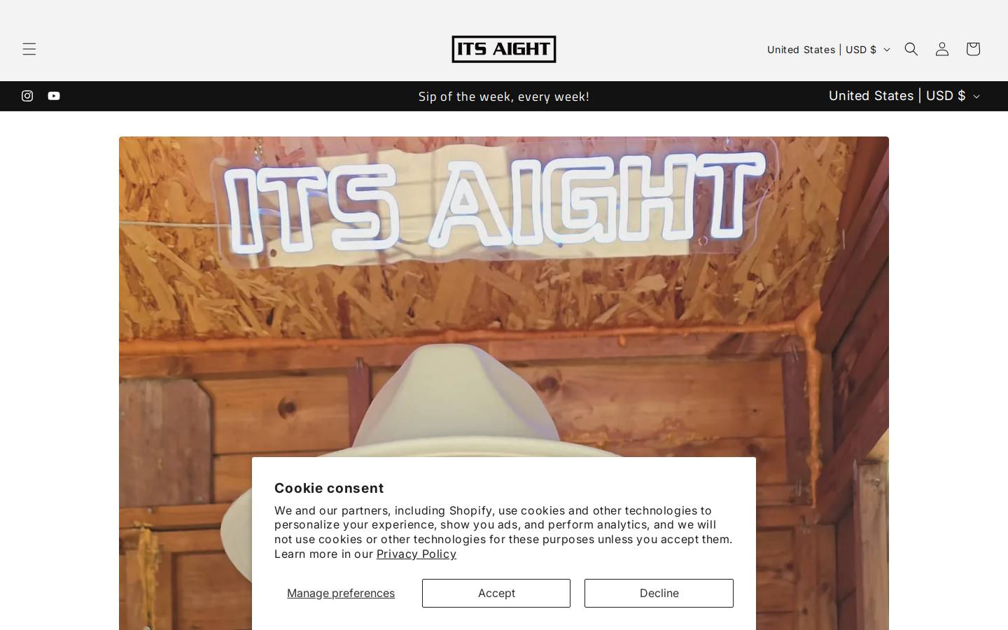 itsaight.store homepage screenshot
