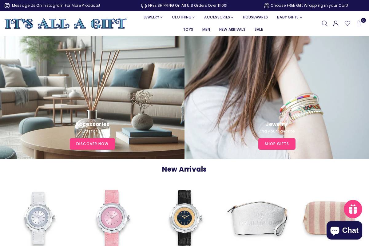 itsallagift.com homepage screenshot