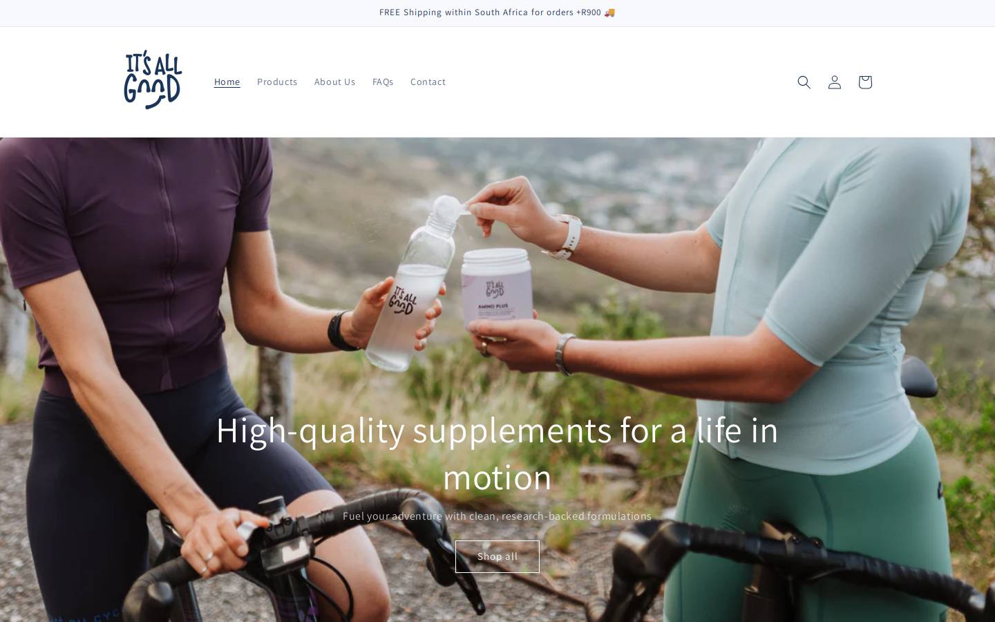 itsallgood.co.za homepage screenshot