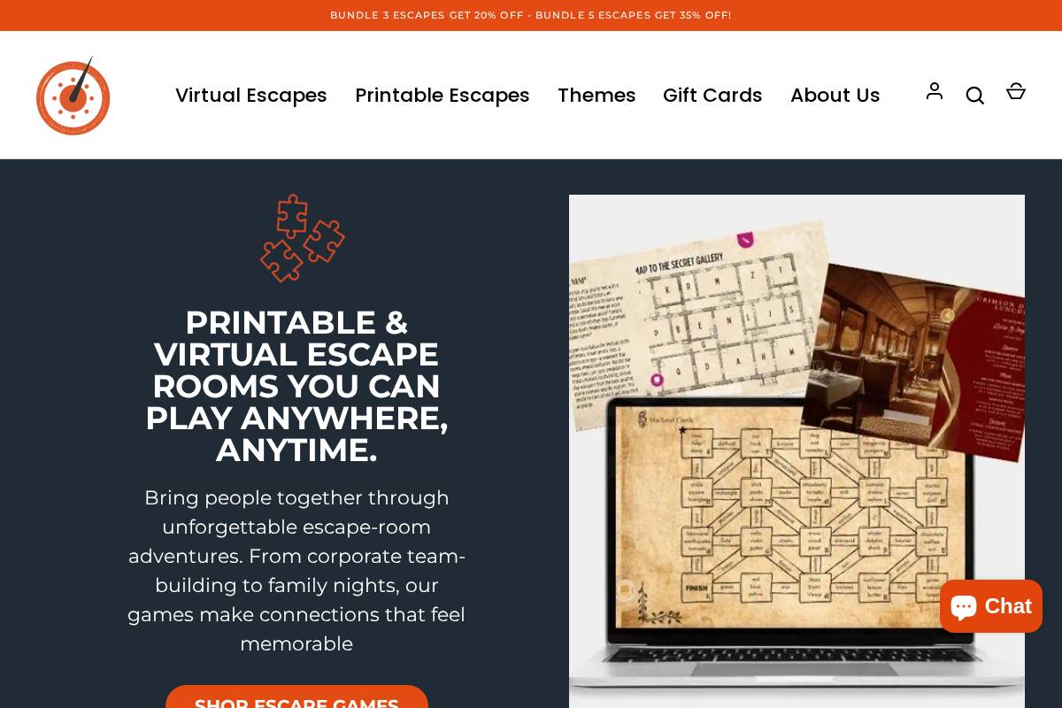 itsalockescapes.com homepage screenshot