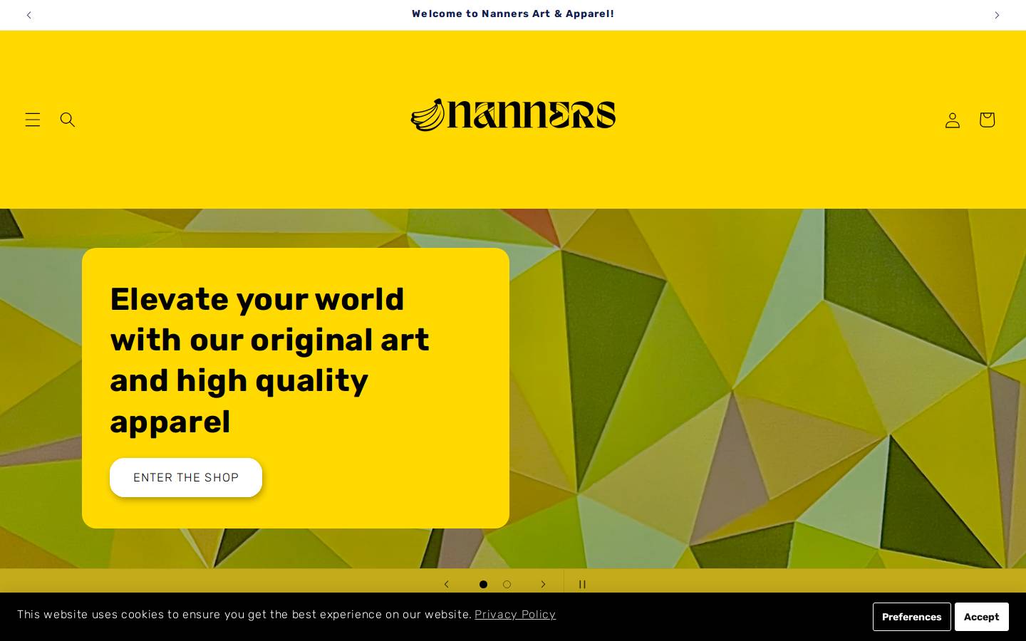 itsbananas.xyz homepage screenshot