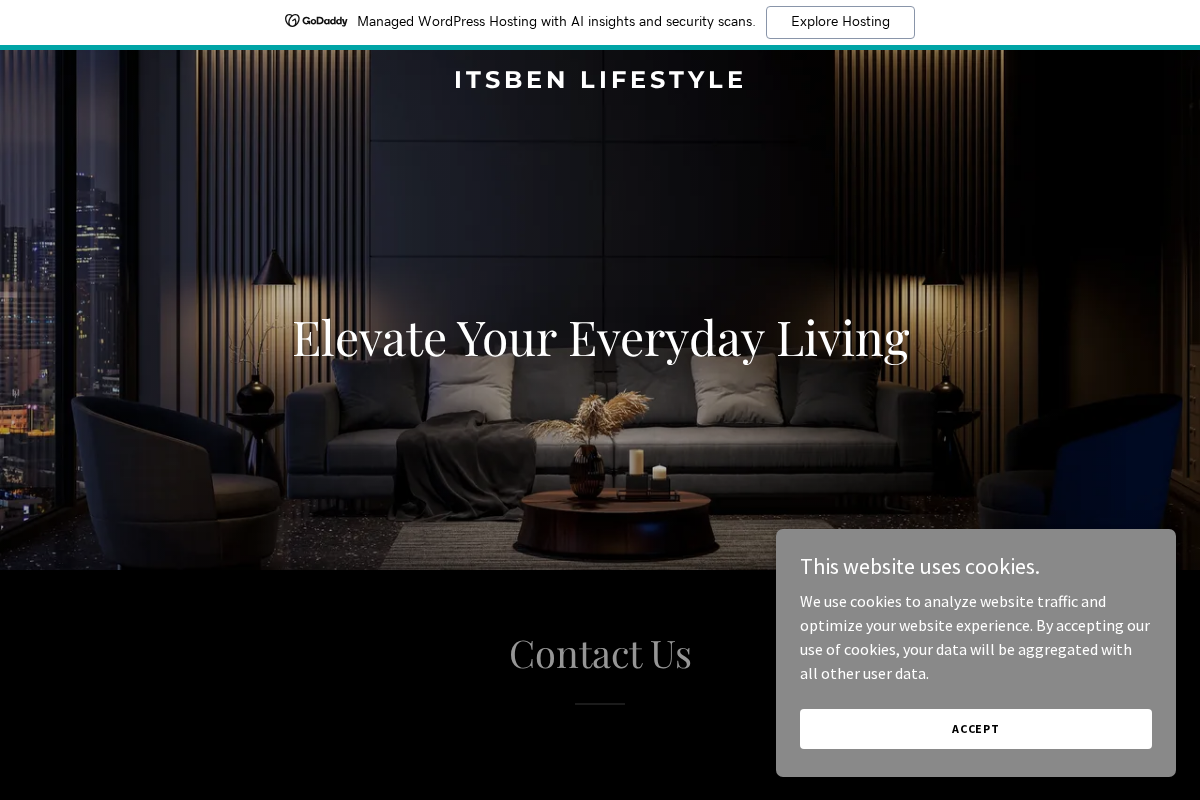 itsbenlifestyle.com homepage screenshot