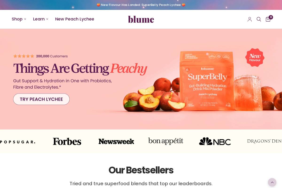itsblume.com homepage screenshot