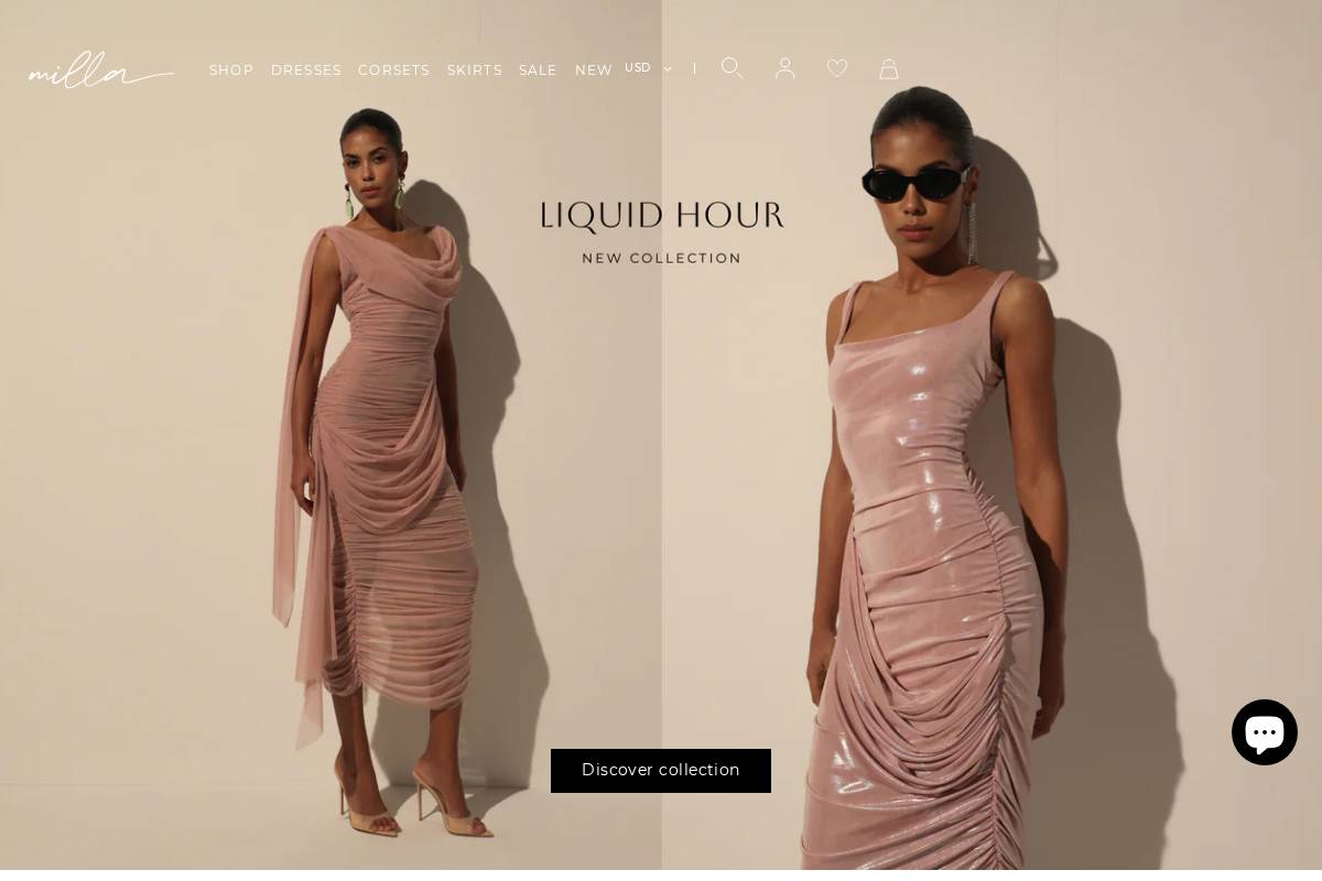 Milla homepage screenshot