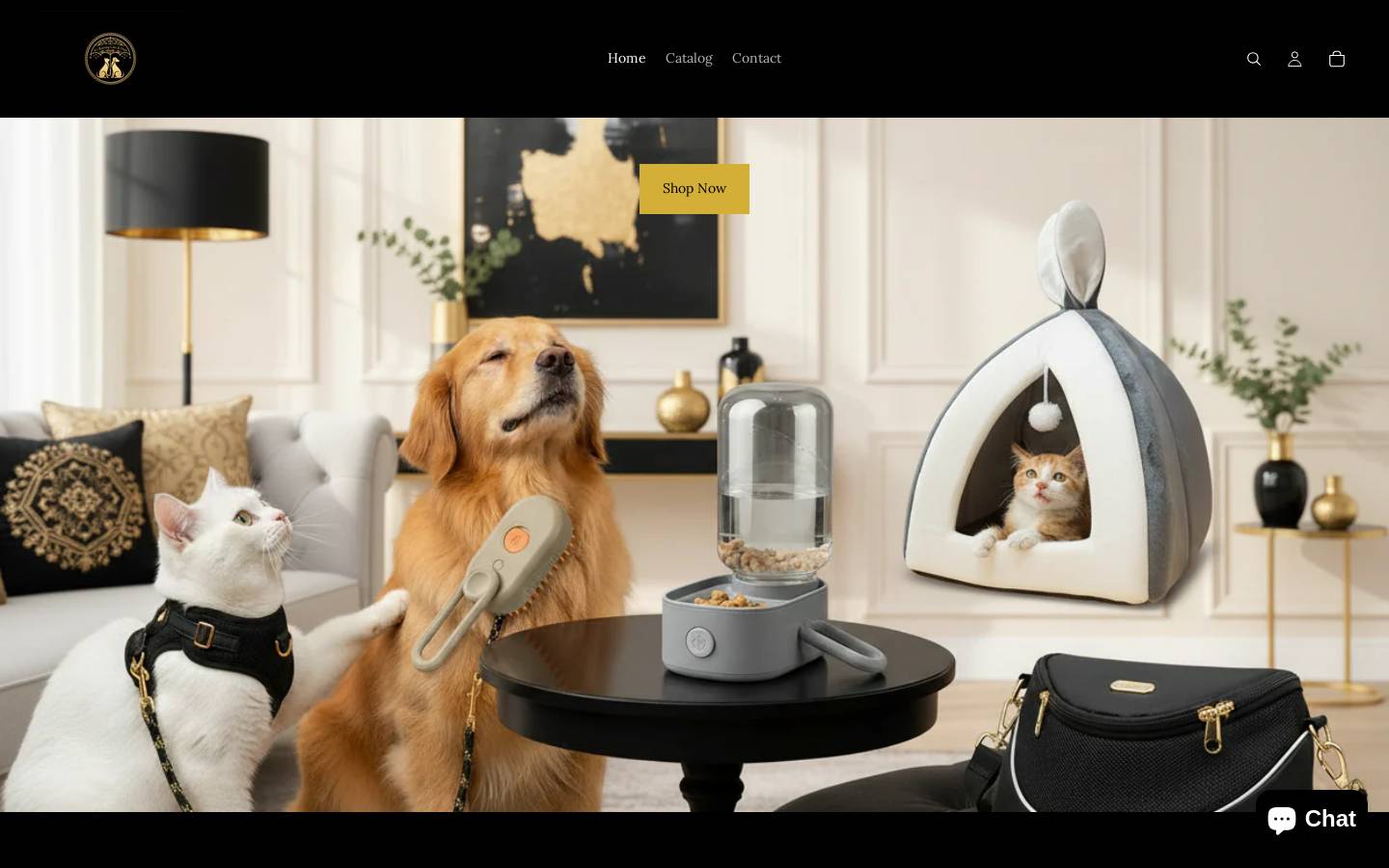 itsrainingcatsdogs.org homepage screenshot