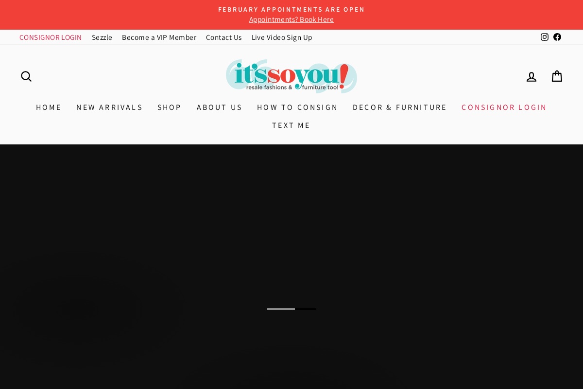 It's So You Resale homepage screenshot