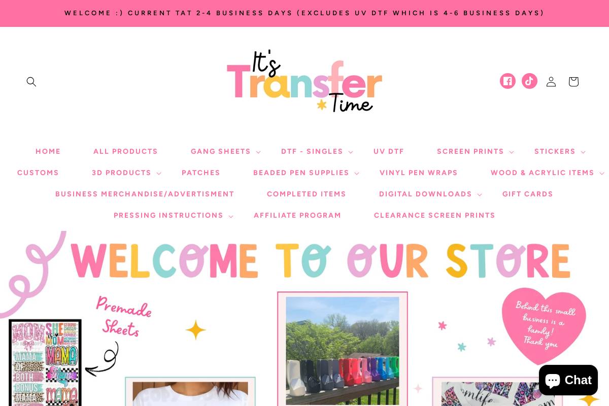 itstransfertime.com homepage screenshot